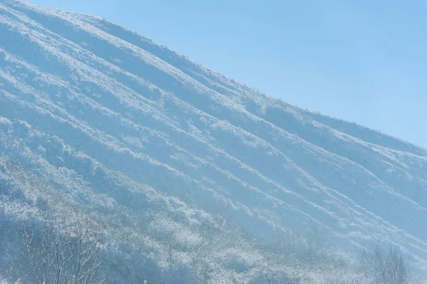 Munţii Iarna Nimic Este Mai Romantic Decât Privești Munții Frumoși — Fotografie, imagine de stoc
