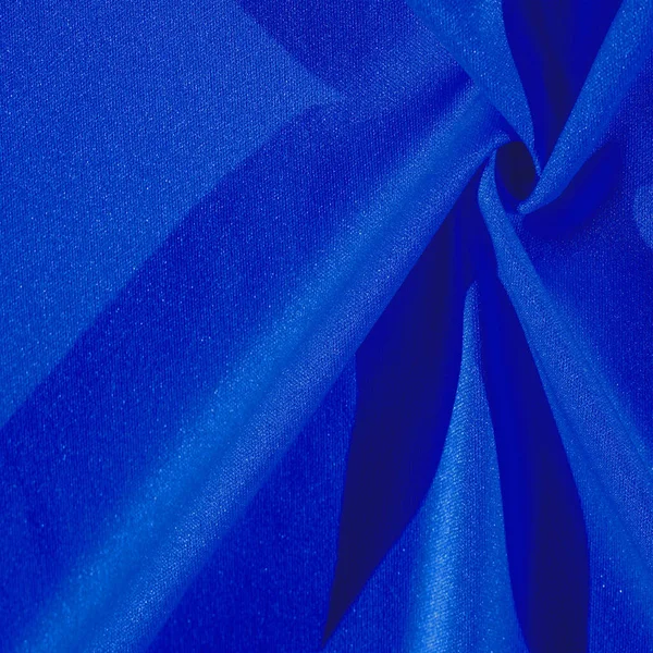 Blue Silk Smooth Elegant Blue Luxury Silk Fabric Can Used — Stock Photo, Image