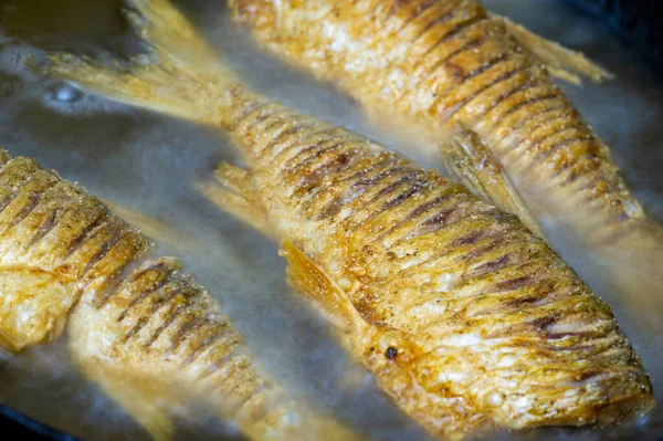 Balık Yemek Için Hazır Bunlar Hem Denizde Hem Tatlı Suda — Stok fotoğraf