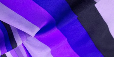 İpek kumaş, çizgili kumaş, mavi siyah çizgiler, zarif tasarım. Hassas ipek kumaş. Yüksek çözünürlüklü doku, kalıp, arkaplan, koleksiyon