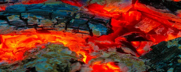 stock image Fire in the fireplace. What could be better than spending a cool evening in your house by the fire, along with your soulmate! The fireplace is truly a truly romantic place.