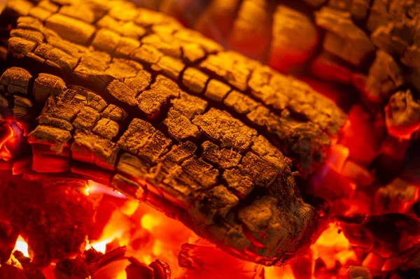 Tűz Van Kandallóban Érlelt Illata Csodálatos Szóval Elégeted Válassz Rönköt — Stock Fotó
