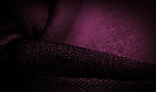 Textura Fundo Seda Chiffon Vermelho Escuro Tecido Macio Transparente Com — Fotografia de Stock