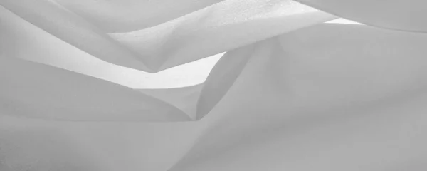 Witte Zijde Gladde Elegante Witte Zijde Luxe Satijnen Stof Textuur — Stockfoto