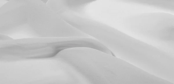 Textuur Achtergrond Patroon Witte Zijden Stof Met Een Subtiele Matte — Stockfoto