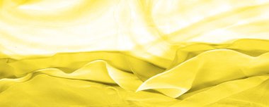 Kusursuz kaleydoskop, sarı ipek. Şık bir sunum için ihtiyacın olan tek şey güneşli sarı ipek bir musluk..