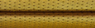 Brocade altın rengidir. Küçük bir polka şeklinde. Brocade genellikle altın ve gümüş ipliklerle renklendirilmiş ipekten yapılan süslü bir mekik kumaşıdır. Rönesans 'ta önemli bir kumaş.