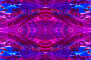 Kusursuz kaleydoskop, pembe ipek. İpek krep sateni parlak önü olan orta ağırlıklı bir kumaştır. Zarif, zengin kumaşlar ve güzel parıltılar lüks tasarımlara izin verir..