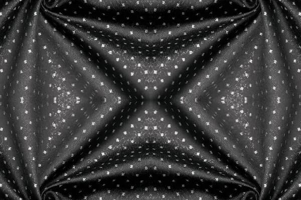 seamless. Fabric with a metallic sheen in small polka dots. black. Add a somber seriousness to your next project with our luxurious silks. Polka Dots Embellish Metallic Fabric