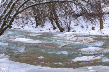 Nehir kışın donar. Yerel nehrimizle geçen kışın en sevdiğim kısmı sislerin süzülüp etraftaki ormanı kaplaması. Yumuşak, gizemli ama huzur verici bir yer yaratıyor..