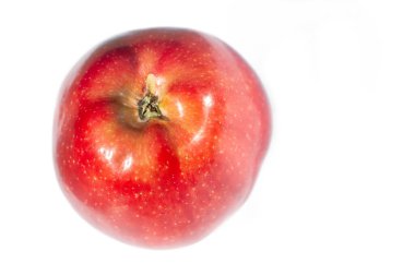 Beyaz arka planda elma. Elma ağacı - gerçek güzelliğin bir örneği