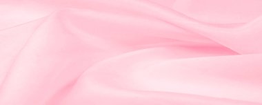 Bulanık pembe ipek kumaş. Kalabalıktan canlı bir renkle uzaklaşın. Işığı yansıtan parlak dalgalar, enfes sofistike dalgalar. Bu sıcak pembe ipek krep de chine.
