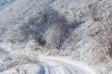 Dağlar. Kış. Biraz önyargılı olabilirim ama kışın dağlardan daha romantik yerler olduğunu sanmıyorum. Karla kaplanmış, bunlar görkemli zirveler, tadını çıkarmanız için..