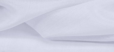 Bulanık, beyaz ipek kumaş. Organza kumaşları şeffaf ve çok hafiftir ama aynı zamanda dayanıklıdır ve berrak kumaşlarla kaplıdır. Projeleriniz gibi büyük girişimler için.