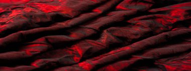 Kırmızı kumaş. Zengin bir doku, güzel kaba bir el ve kendi görsel tanecikleri. Değişik çizgileri olan taze, esnek ve basit bir malzeme tasarımın için mükemmel bir seçim..