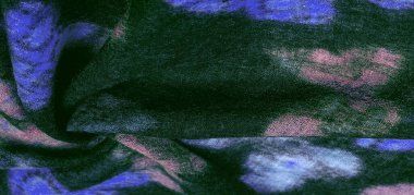 Doku, arkaplan, dekor, modern, tekstil, sanat, tasarım, renkli kelebek desenli siyah yün kumaş