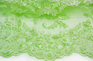 Açık yeşil dantel desenli arka plan. Eski dantel ve safir çizgileri kartpostallarda kullanılabilir. Posta kağıtları ve duvar kağıtları.