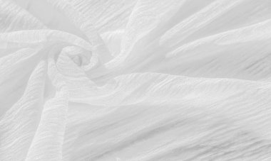 doku, arkaplan, desen, koleksiyon, buruşuk ipek kumaş hayalet beyazı. Üç Boyutlu