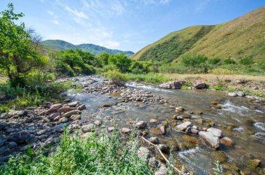 Doğanın güzelliğinin huzurunu hisset. Kayalık kanyonlardan akan nehrin çarpıcı görüntülerini yakalayın. Kendini dağ manzarasının huzurlu atmosferine daldır..
