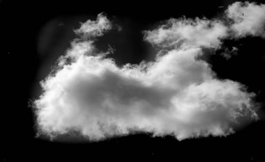 Siyah arka planda beyaz bulut. Projeler için eşsiz ve çekici bir tasarım unsuru. Farklı tasarım temaları için kolayca özelleştirilebilir. Modern ve zarif bir görünüm katıyor.
