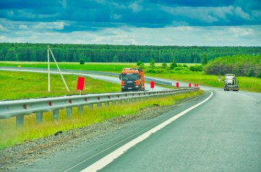 Doğada manzaralı bir yolculuğun tadını çıkar. Otoyolda uzanan uzun ağaçların güzelliğinin tadını çıkar. Yolda giderken görkemli manzaranın tadını çıkarın..