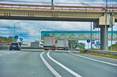 Doğada manzaralı bir yolculuğun tadını çıkar. Otoyoldaki uzun ağaçların güzelliğinin tadını çıkar. Yol boyunca giderken çarpıcı manzaranın tadını çıkarın..