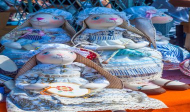 El yapımı bebek, oyuncak şirket - birçok oyuncak inç bazı renkli bez bebek eldiven şirin el yapımı oyuncaklar