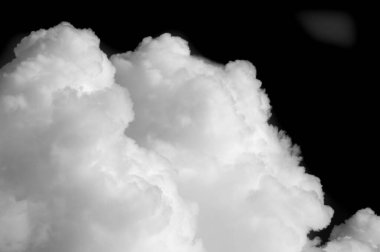 Siyah arka planda beyaz bulut. Beyaz bulut ve siyah zemin arasında keskin bir kontrast var. Basit ama görsel olarak çarpıcı bir tasarım. Saflığı, sadeliği ve zarafeti vurgular.