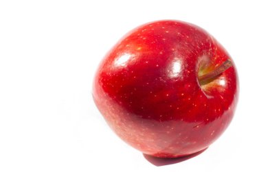 Beyaz arka planda elma. Elma ağacı - gerçek güzelliğin bir örneği