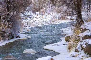 Nehir kışın donar. Yerel nehrimizle geçen kışın en sevdiğim kısmı sislerin süzülüp etraftaki ormanı kaplaması. Yumuşak, gizemli ama huzur verici bir yer yaratıyor..