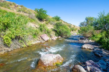 Dağ nehrinin büyüleyici güzelliğinin tadını çıkar. Akan suyun fısıltısındaki eski büyüyü hisset. Doğayla bağlantı kur ve kendini sonsuz güzelliğe batır.