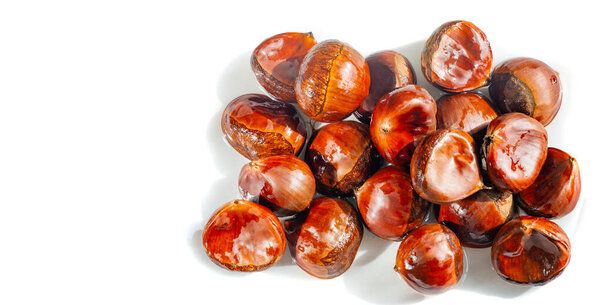 Enjoy the beauty of chestnut trees in their natural setting. Capture the essence of fall with this scenic image. Bring the magic of the season into your space with this stunning piece of art.