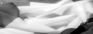 İpek kumaşın lüksünü yaşayın. Zarafet katmak için ince bir ipek dokuya sahiptir. Dekoru tamamlayan siyah-beyaz tonlarda gelir..