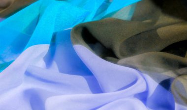 Mavi ve siyah renkli cesur ve canlı bir desen. Yenilikçi katlama teknikleriyle derinlik ve doku oluşturur. Renkler arasındaki yüksek karşıtlık görsel cazibeyi artırır.