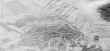 Güzel beyaz çiçek deseni her yere zarafet katar. Döşeme, kumaş ve el işi için dayanıklı kumaş ideal. Ev dekorasyonu projeleri, etkinlikler veya moda tasarımı için mükemmel.