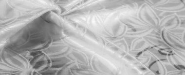 Eğri Desenli Parlak Saten Kumaş