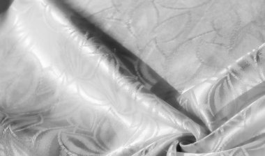 Eğri Desenli Parlak Saten Kumaş