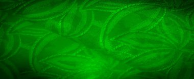 Akan, organik desenli yeşil saten kumaş yumuşak, pürüzsüz kıvrımlar göstermek için kırışmış, canlı ve dinamik bir görsel efekt yaratıyor.