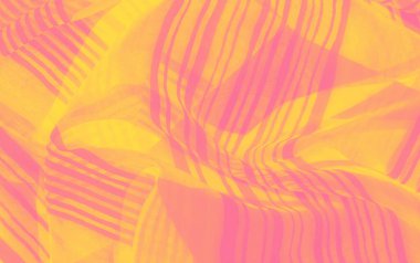 Yumuşak katlanmış, pembe ve sarı tonlarda, dinamik bir yakın çekim. Kumaşın pürüzsüz dokusu ve çarpıcı renk paleti soyut ama yatıştırıcı bir görsel etki yaratır..