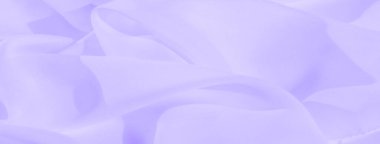 Pürüzsüz, akışkan kıvrımları olan bulanık lavanta kumaşı. Yumuşak doku minimalist ama görsel olarak yatıştırıcı bir bileşim yaratır, ışık ve gölgeler kumaşın nazik hareketini güçlendirir..