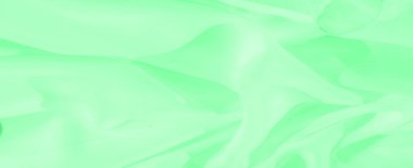 Yumuşak kıvrımları ve pürüzsüz eğrileri olan akışkan yeşil kumaşın bulanık görüntüsü, minimalist ama dinamik bir bileşim oluşturuyor. Canlı yeşil ton sahneye canlı bir enerji ekler..