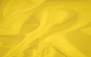 Sıvı örtülü bulanık sarı kumaş pürüzsüz ve soyut bir desen oluşturuyor. Parlak renk ve ince kıvrımlar arka planlar için mükemmel bir minimalist ama büyüleyici bir tasarım yaratıyor..
