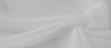 Yumuşak beyaz kumaşın bulanık görüntüsü yumuşak kıvrımlar ve kıvrımlar oluşturuyor, temiz ve pürüzsüz bir doku yaratıyor. Hassas malzeme, tasarım geçmişi için ideal, sakin ve minimalist bir his sunar..
