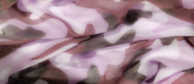 Yumuşak mor ve soluk kahverengi renklerin karışımı ile soyut bir tasarımı gösteren kumaş bulanıklığı, yaratıcı ve sanatsal tasarım kavramları için ideal yüzeyde sorunsuzca akıyor..