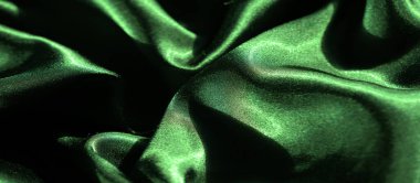 Pürüzsüz, dalgalı kıvrımlı yeşil saten kumaşın bulanık görüntüsü. Parlak parıltı, zengin rengi ve lüks dokuyu vurgular. Zarif, yumuşak bir yüzey yaratır..