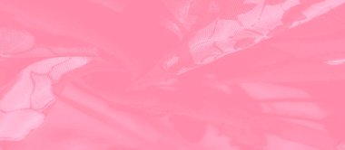 Yumuşak pembe çiçekli kumaşın bulanık görüntüsü zarif perdeler ve karmaşık desenler sergiliyor. Saf malzeme ve narin çiçek motifleri kumaşın romantik ve kadınsı cazibesini arttırır..