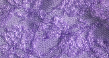 Işıldayan mor dantel kumaş bulanıklığı, ince işçilik ve karmaşık çiçek desenleri. Detaylı dantel işi narin elbiseler için mükemmel yumuşak, kadınsı bir estetik yaratır..