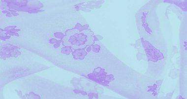 Hafif lavanta çiçekli bulanık kumaş, pürüzsüz bir akış ve romantik bir atmosfer. Yumuşak çiçek deseni, karmaşık tasarımı ve pastel renkleriyle huzur verici bir etki yaratıyor..