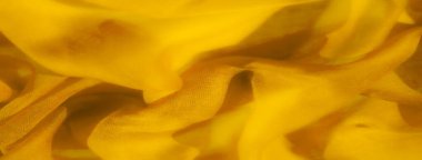 Bu sarı kumaş nazikçe akar, pürüzsüz ve zarif bir kıvrım yaratır. Yumuşak dokusu ve doğal kıvrımları akışkan, dinamik bir görünüm oluşturur ve etkileşimle daha da vurgulanır.