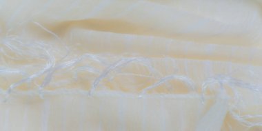 Görüntü: Bu kumaşın yumuşak sarı renkleri ince, hassas kıvrımlarla, ince doğrusal detaylarla, derinlik ekleyerek ve karmaşık, dokulu görsel öğeler ekleyerek.